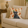 Black Russian Terrier Heirloom Fall Throw Pillow 14" x 14" product image at NuMercy 2