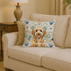 Goldendoodle Coastal Sea Glass Throw Pillow 14" x 14" product image at NuMercy 2