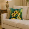 Kentucky Goldenrod in Watercolor Throw Pillow 14" x 14" DAC1657 product image at NuMercy 2