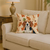 Beagle Heirloom Fall Throw Pillow 14" x 14" product image at NuMercy 2