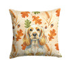 Lemon Roan English Cocker Spaniel Heirloom Fall Throw Pillow 14" x 14" product image at NuMercy
