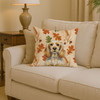 Lemon Roan English Cocker Spaniel Heirloom Fall Throw Pillow 14" x 14" product image at NuMercy 2