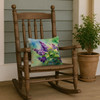 New Hampshire Purple Lilac in Watercolor Throw Pillow 14" x 14" DAC1686 product image at NuMercy 4