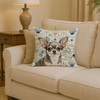 Chihuahua Coastal Sea Glass Throw Pillow 14" x 14" product image at NuMercy 2