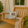 Tricolor English Setter Coastal Sea Glass Throw Pillow 14" x 14" product image at NuMercy 3