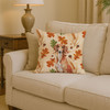 Red Saluki Heirloom Fall Throw Pillow 14" x 14" product image at NuMercy 2