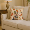 Grizzle Airedale Terrier Heirloom Fall Throw Pillow 14" x 14" product image at NuMercy 2
