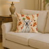 White Boxer Heirloom Fall Throw Pillow 14" x 14" product image at NuMercy 2