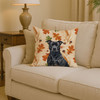Black American Staffordshire Terrier Heirloom Fall Throw Pillow 14" x 14" product image at NuMercy 2