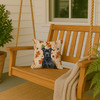 Black American Staffordshire Terrier Heirloom Fall Throw Pillow 14" x 14" product image at NuMercy 3