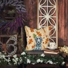 Blue-Gray Scottish Deerhound Heirloom Fall Throw Pillow 14" x 14" product image at NuMercy 7