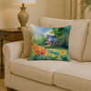 Massachusetts Mayflowers in Watercolor Throw Pillow 14" x 14" DAC1669 product image at NuMercy 2