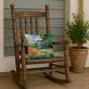 Massachusetts Mayflowers in Watercolor Throw Pillow 14" x 14" DAC1669 product image at NuMercy 4