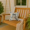 Agouti Siberian Husky Coastal Sea Glass Throw Pillow 14" x 14" product image at NuMercy 3