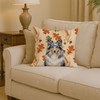 Blue Merle Sheltie Heirloom Fall Throw Pillow 14" x 14" product image at NuMercy 2