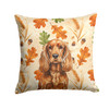 Red English Cocker Spaniel Heirloom Fall Throw Pillow 14" x 14" product image at NuMercy