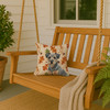 Blue and Tan Border Terrier Heirloom Fall Throw Pillow 14" x 14" product image at NuMercy 3