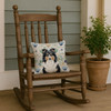 Tricolor Sheltie Coastal Sea Glass Throw Pillow 14" x 14" product image at NuMercy 4