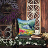 Massachusetts Mayflowers in Watercolor Throw Pillow 14" x 14" DAC1668 product image at NuMercy 5