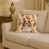 Welsh Springer Spaniel Heirloom Fall Throw Pillow 14" x 14" product image at NuMercy 2