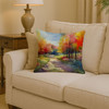 North Carolina Dogwoods in Watercolor Throw Pillow 14" x 14" DAC1694 product image at NuMercy 2