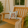 Blenheim Cavalier Spaniel Coastal Sea Glass Throw Pillow 14" x 14" product image at NuMercy 3