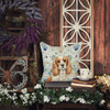 Blenheim Cavalier Spaniel Coastal Sea Glass Throw Pillow 14" x 14" product image at NuMercy 7