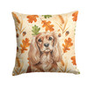 Ruby Cavalier Spaniel Heirloom Fall Throw Pillow 14" x 14" product image at NuMercy