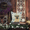 Fawn Mastiff Coastal Sea Glass Throw Pillow 14" x 14" product image at NuMercy 7
