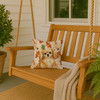 Gold Tibetan Spaniel Heirloom Fall Throw Pillow 14" x 14" product image at NuMercy 3