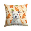 White American Staffordshire Terrier Heirloom Fall Throw Pillow 14" x 14" product image at NuMercy