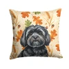 Black Lhasa Apso Heirloom Fall Throw Pillow 14" x 14" product image at NuMercy