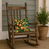Florida Orange Blossom in Watercolor Throw Pillow 14" x 14" DAC1637 product image at NuMercy 4