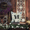 Border Collie Coastal Sea Glass Throw Pillow 14" x 14" product image at NuMercy 7