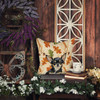 Black and Tan Chihuahua Heirloom Fall Throw Pillow 14" x 14" product image at NuMercy 7