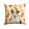 Parson Russell Terrier Heirloom Fall Throw Pillow 14" x 14" product image at NuMercy
