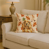 Golden English Cocker Spaniel Heirloom Fall Throw Pillow 14" x 14" product image at NuMercy 2