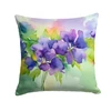 New Jersey Violet in Watercolor Throw Pillow 14" x 14" DAC1687 product image at NuMercy