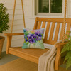 New Jersey Violet in Watercolor Throw Pillow 14" x 14" DAC1687 product image at NuMercy 3