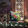 North Dakota Wild Prairie Roses in Watercolor Throw Pillow 14" x 14" DAC1695 product image at NuMercy 5
