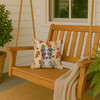 Blue Merle American Shepherd Heirloom Fall Throw Pillow 14" x 14" product image at NuMercy 3