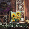 Maryland Black-Eyed Susans in Watercolor Throw Pillow 14" x 14" DAC1666 product image at NuMercy 5