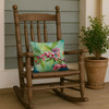 Connecticut Mountain Laurels in Watercolor Throw Pillow 14" x 14" DAC1634 product image at NuMercy 4