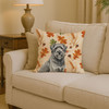 Gray Briard Heirloom Fall Throw Pillow 14" x 14" product image at NuMercy 2