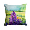New Jersey Violet in Watercolor Throw Pillow 14" x 14" DAC1688 product image at NuMercy