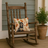 Black & Tan Afghan Hound Heirloom Fall Throw Pillow 14" x 14" product image at NuMercy 4