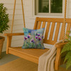 South Dakota Pasque Flowers in Watercolor Throw Pillow 14" x 14" product image at NuMercy 3