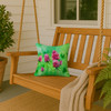 Vermont Red Clover in Watercolor Throw Pillow 14" x 14" product image at NuMercy 3