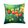 Missouri Hawthorns in Watercolor Throw Pillow 14" x 14" DAC1677 product image at NuMercy