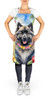 Keeshond Luau Cooking Kitchen Apron product image at NuMercy 2